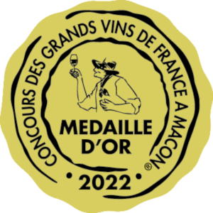 Concours des grands vins de France à Macon Médaille d’or 2022
